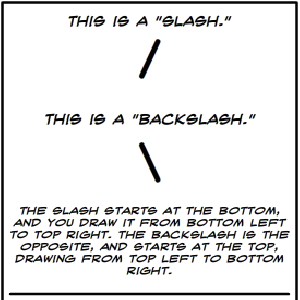 forward slash vs backslash
